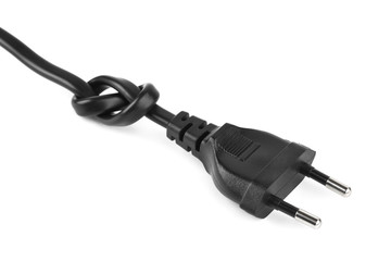 Electric cable with knot
