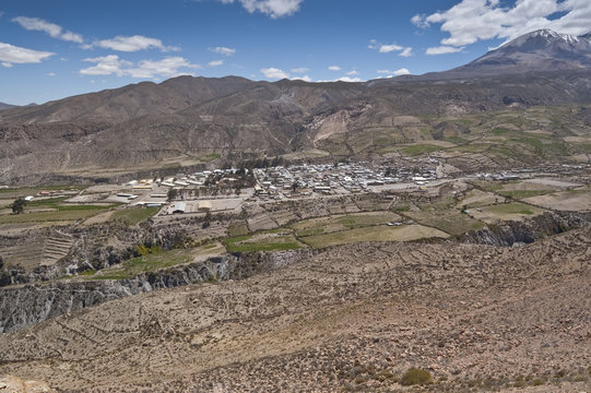 Vistas de Putre en el altiplano chileno