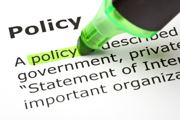 Dictionary Definition Of The Word Policy