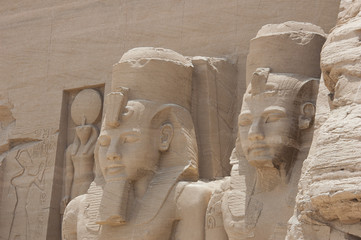 Statues of Ramses II at Abu Simbel