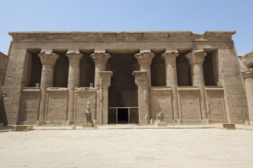 Entrance to the temple at Edfu