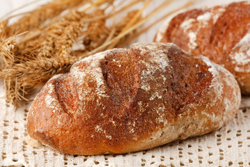 fresh bread on the table