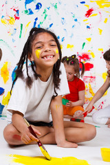 Girl painting