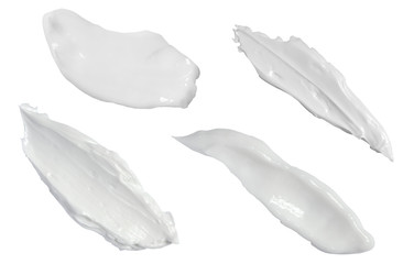 white beauty cream stroke cosmetics