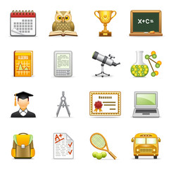 Education icons.