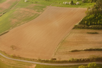 Akerfläche aus der Luft