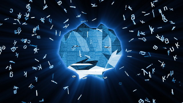 Alphabet soup and newspaper xRay