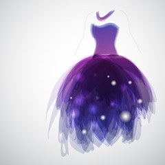 Vestito da sposa - Woman silhouette with bride's dress