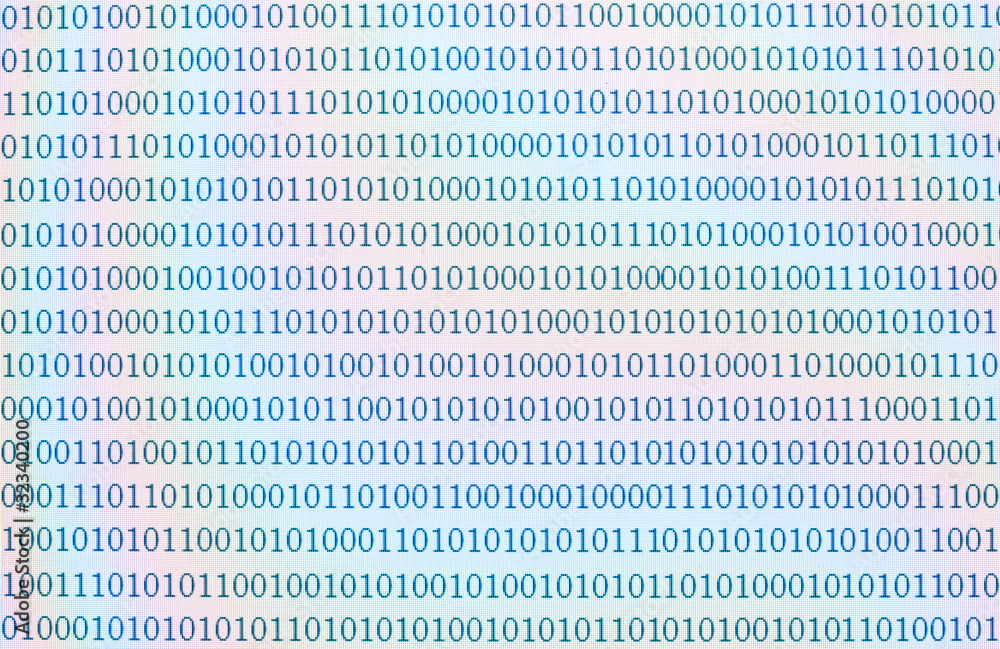 Poster binary numbers moder communication computer