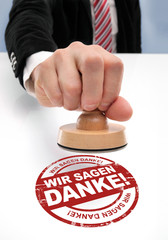 Wir sagen danke