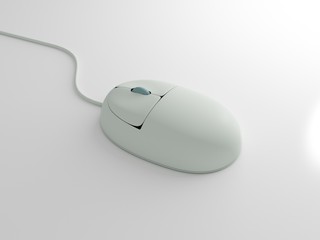 white computer mouse on white surface
