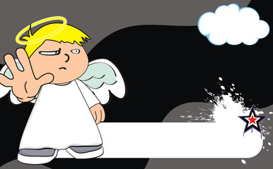 angel kid cartoon background7