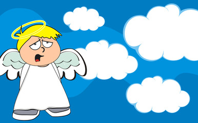 angel kid cartoon background3
