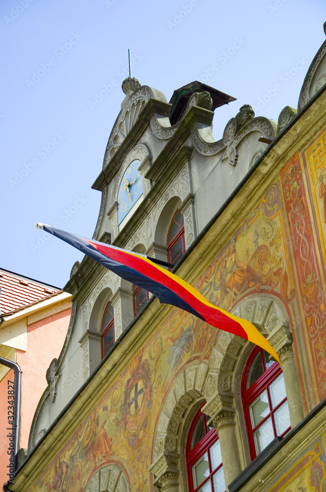 Sticker Rathaus in Konstanz, Bodensee, Deutschland