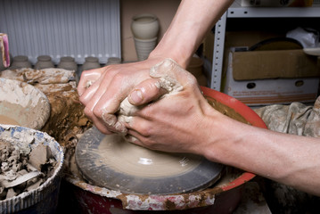 potter on the potters wheel