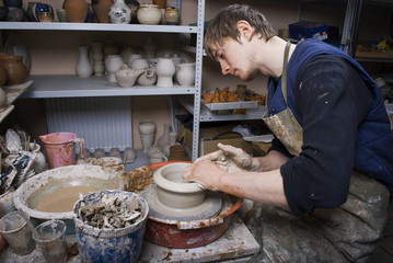 potter on the potters wheel