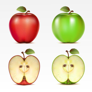 Set of apples