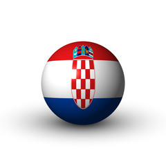 Naklejka premium Flagge Kroatien