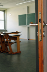 Tür zum Klassenzimmer