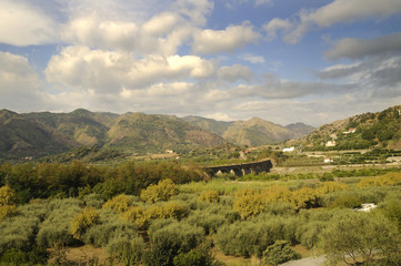 The Countryside of Central Sicily Italy