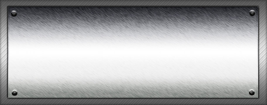 Metallschild