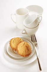 Cupcakes and dishware