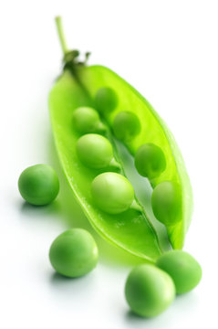 Pea pod and peas