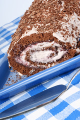 Chocolate swiss roll