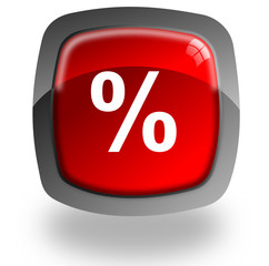 Discount glossy icon