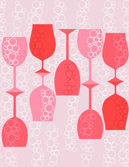wine glasses background