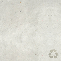 recycled paper craft stick on white background