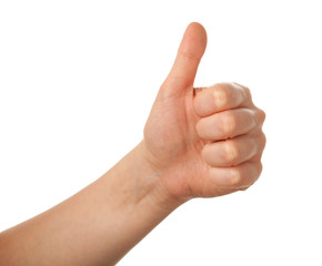 thumbs up isolated