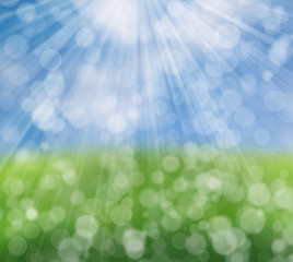 Spring background bokeh