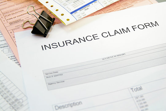 Health-insurance Claim Form And Medical Bills