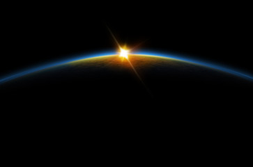 Obraz premium Eclipse - Lunar sunrise