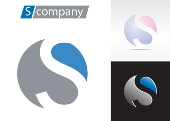 Logo spherical letter S # Vector