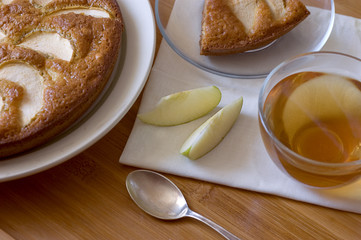 Apple pie and tea