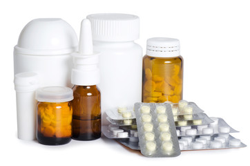 Packs of pills - abstract medical