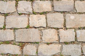 Old stone road background