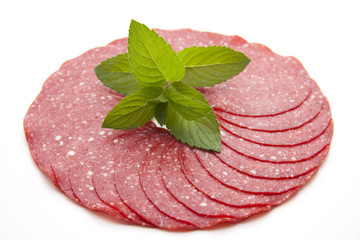 Ring aus Putensalami
