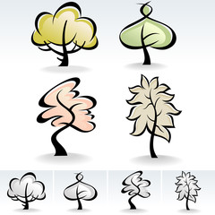 Modern Tree ICONS