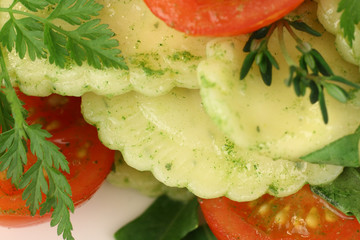 Ravioli Nudeln Makroaufnahme