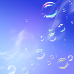 sky soap bubble