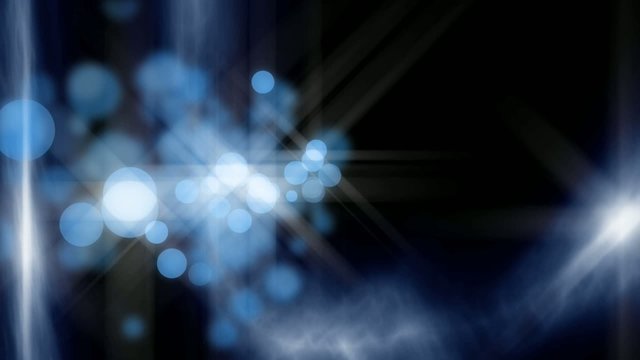 abstract blue background with shining dots and mist
