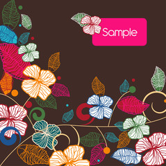 Fototapeta premium Abstract floral background