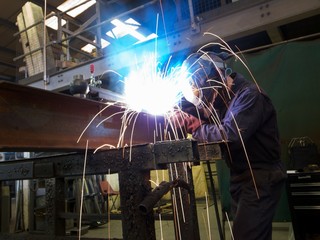 Welder working