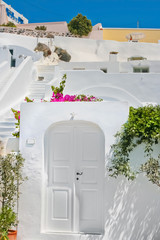 Classic white architecture of Santorini, Greece