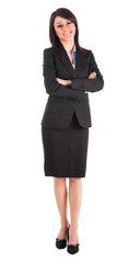 Full length businesswoman portrait