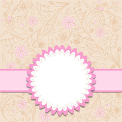 Template greeting card, vector