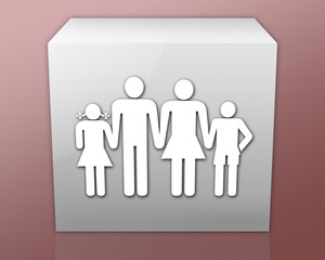 Box-shaped Icon (red b/g) 